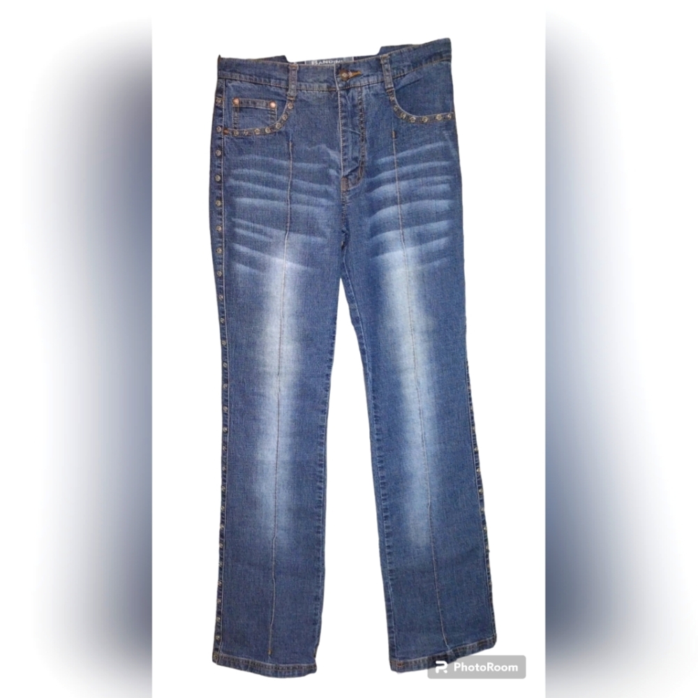 Vintage Bandini Boot Cut Blue Faded Jeans Sz 7/8